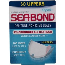3 Pack Sea-Bond Upper Adhesive Denture Seals, Original, 30 Ct