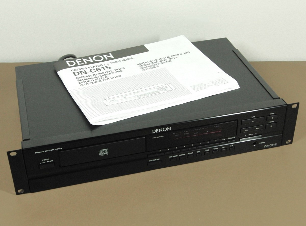 Denon DN-C615 Rackmount CD Compact Disc MP3 Player - Great