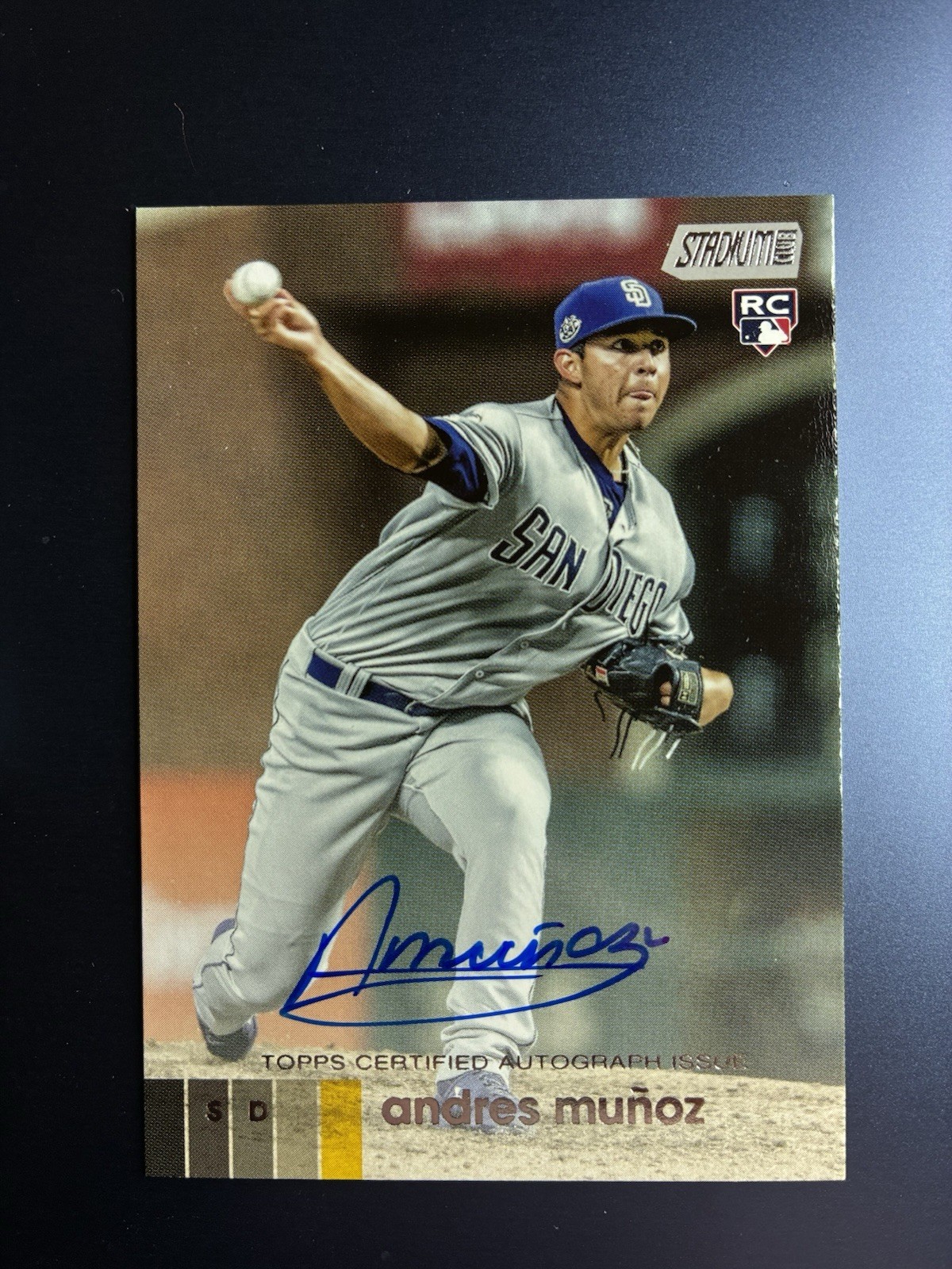 Topps 2020 Stadium Club Andres Munoz Rookie Auto Autographs Padres Mariners MLB