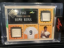 2025 Leaf Seasons in the Sun Season Leaders Roger Maris, Orlando Cepeda /25 MEM