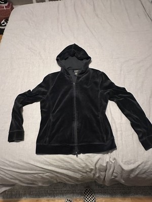 Express Brand Y2K Red Velour Track Suit. Zip Hoodie. Low Rise Bottoms. Size S