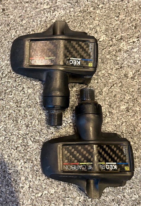 Look Keo Blade Carbon Ti Road 12nm Pedals - lightweight at 190g for the pair