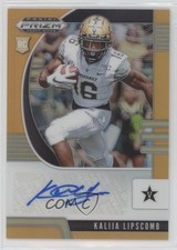 2020 Panini Prizm Draft Picks Rookies Neon Orange /125 Kalija Lipscomb Auto 12li