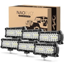 7 Inch Led Light Bar 720w 72000lm Led Off Roadfog Lights Spot Flood 6 Pcs 7 Inch Led Light Bar 720w 72000lm Led Off Roadfog Lights Spot Flood 6 Pcs