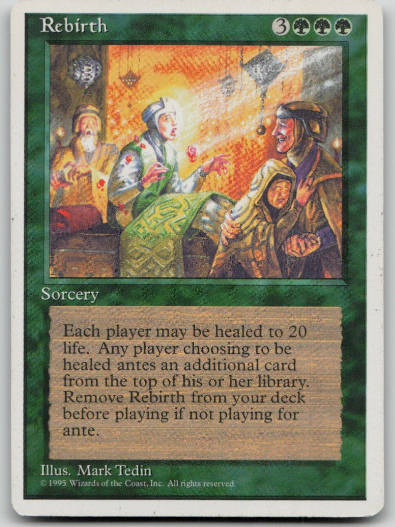 Rebirth [Fourth Edition - 267] Lightly Played Rare Magic