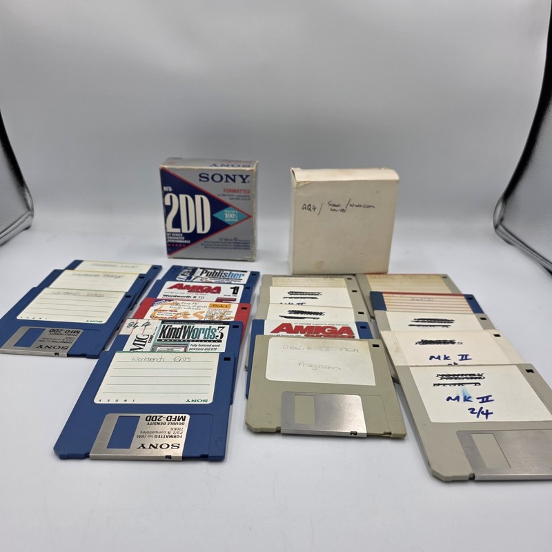 Job Lot Of Vintage 17 X Floppy Disks (discs) Used