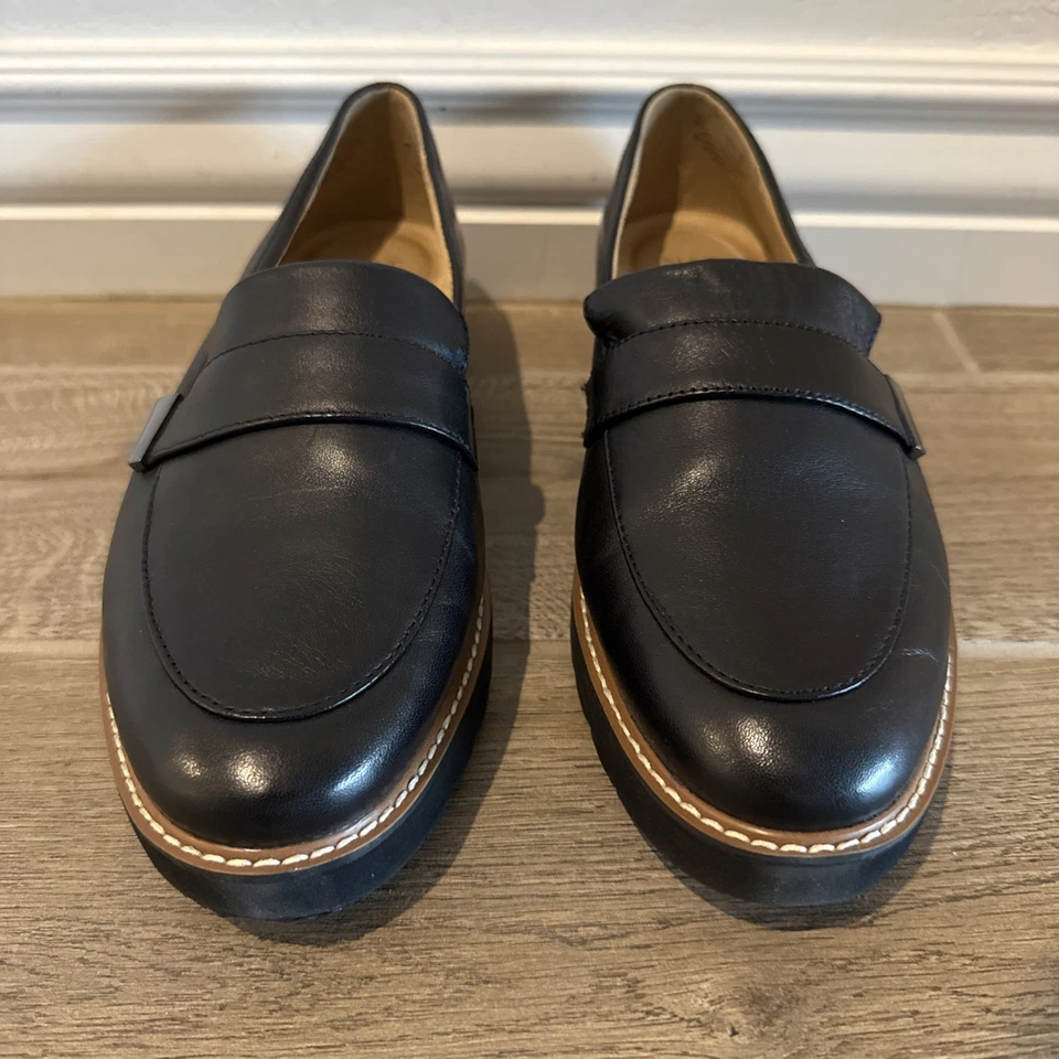 Naturalizer Womens Adaline Slip On Lightweight Platform Loafer Black 10.5 M - Image 2 of 4