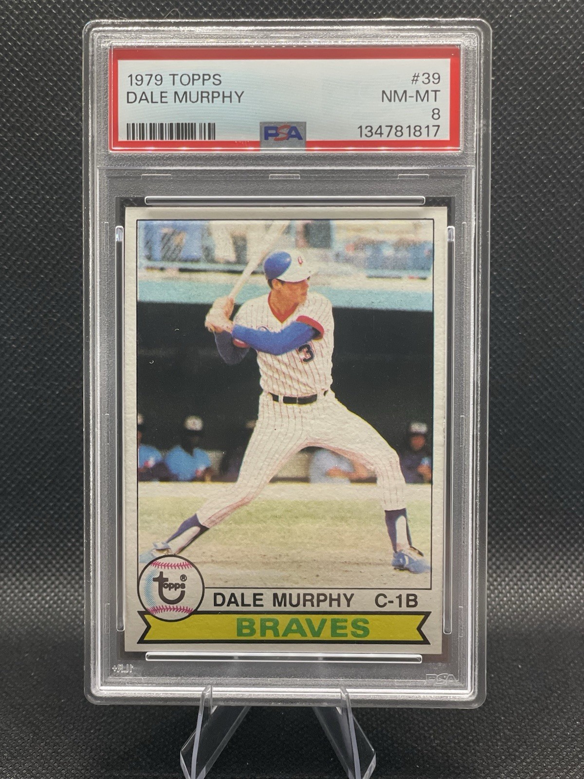 PSA 8 NM/MT 1979 TOPPS DALE MURPHY #39