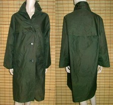 GRÜNER REGENMANTEL - RAINCOAT - NYLON - VINTAGE - GR. L - XL