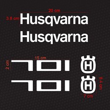 Kit 6 Adesivi Compatibili Husqvarna Vitpilen 701 Prespaziati Carena Serbatoio