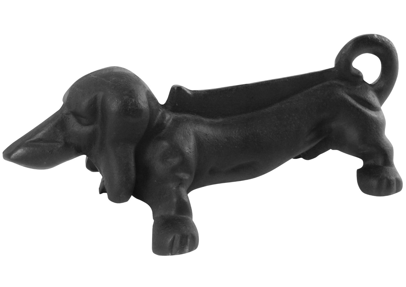 Cast Iron Black Dachshund Dog Boot Scraper Outdoor Metal Wellington Shoe Cleaner