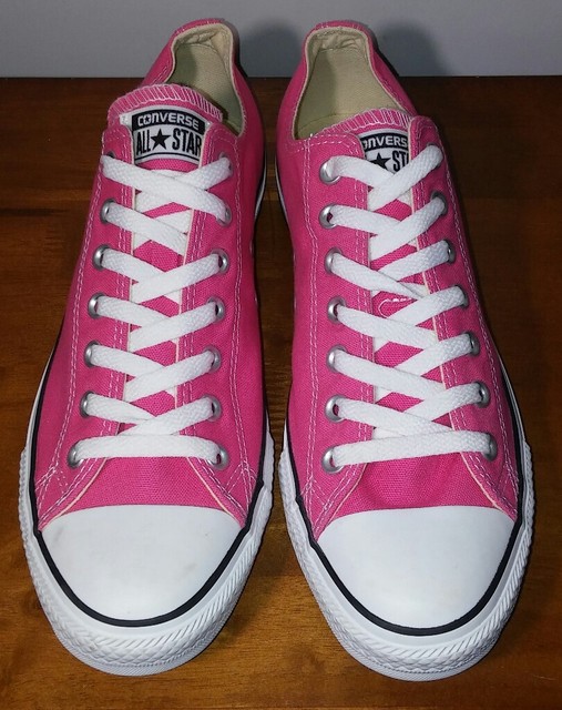pink low top converse
