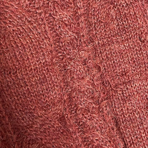 Paul Stuart Sweater Mens XL Maroon Red Alpaca Cable Knit Pullover Crew Neck - Picture 6 of 13