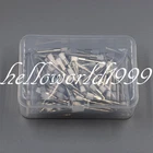 Dental White Nylon Polishing Flat Latch Polisher Prophy Brush Disposable 100 Pcs