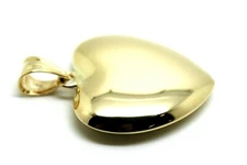 Kaedesigns, Huge Genuine 9ct 9kt Extra Large Bubble Yellow Gold Heart Pendant