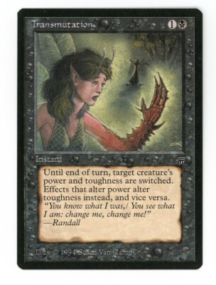 Magic the Gathering Legends  Transmutation  NM  MTG