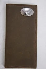 ZEP-PRO Whitetail Buck Deer Crazy Horse Leather LONG Roper WALLET ONLY NO BOX