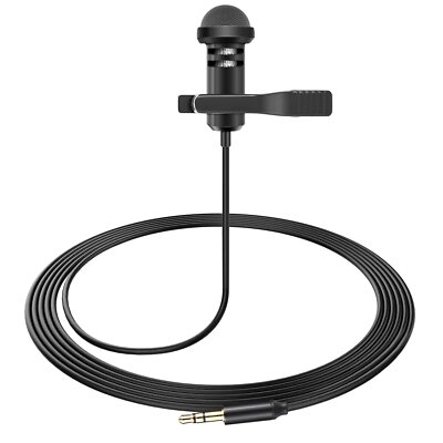 	Media Mod Mic For Gopro HERO11 10 9 Black Action Camera Lavalier Lapel Clip On	