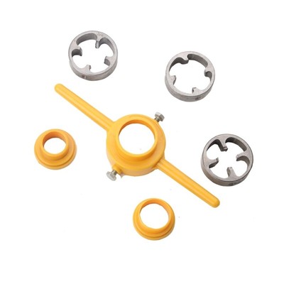 6 Pcs/set PVC Thread Maker Tools NPT Die Set Pipe Threader For Pumps Pipes