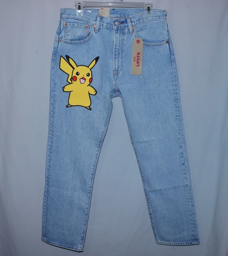 Levis Pokemon 551Z Blue Jeans Size 31 X 30 | eBay