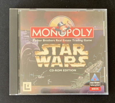 Star Wars Monopoly CD-Rom Ed. | WIN95 Hasbro Interactive | 1997 | VG