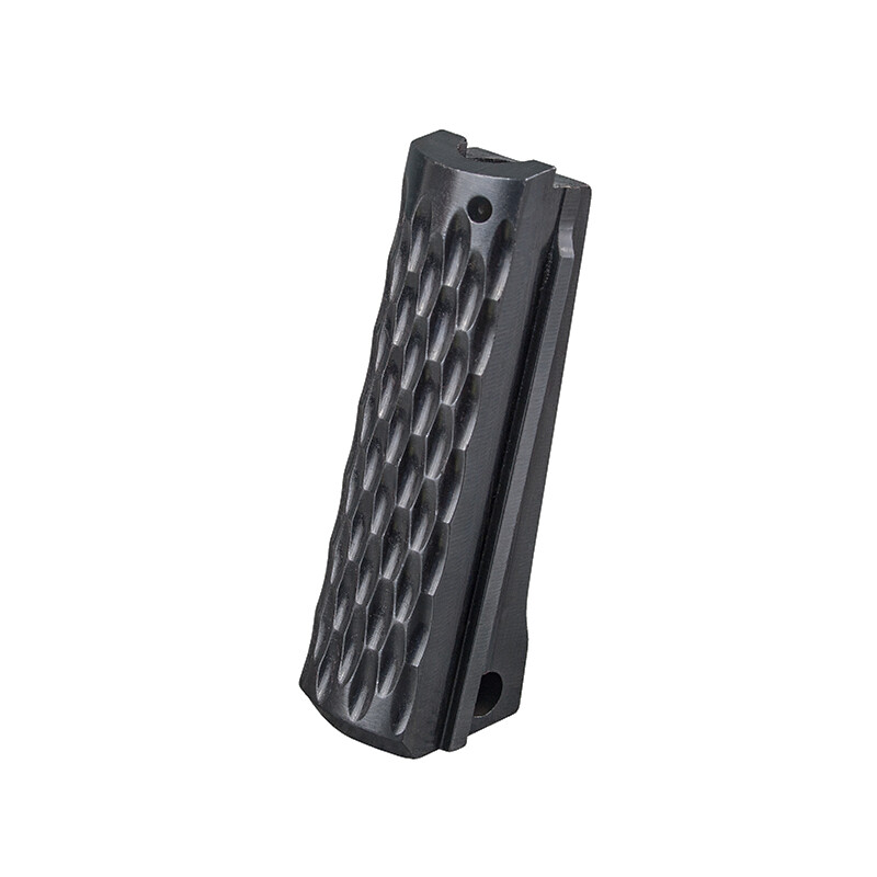 1911 Officer Mainspring Housing - Black Alloy Chain Link Design For Colt Handguns 2 thumbnail image
