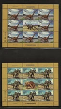 BOSNIA (SERB ADM) Sc 358-9 NH MINISHEETS of 2009 - DINOSAURS