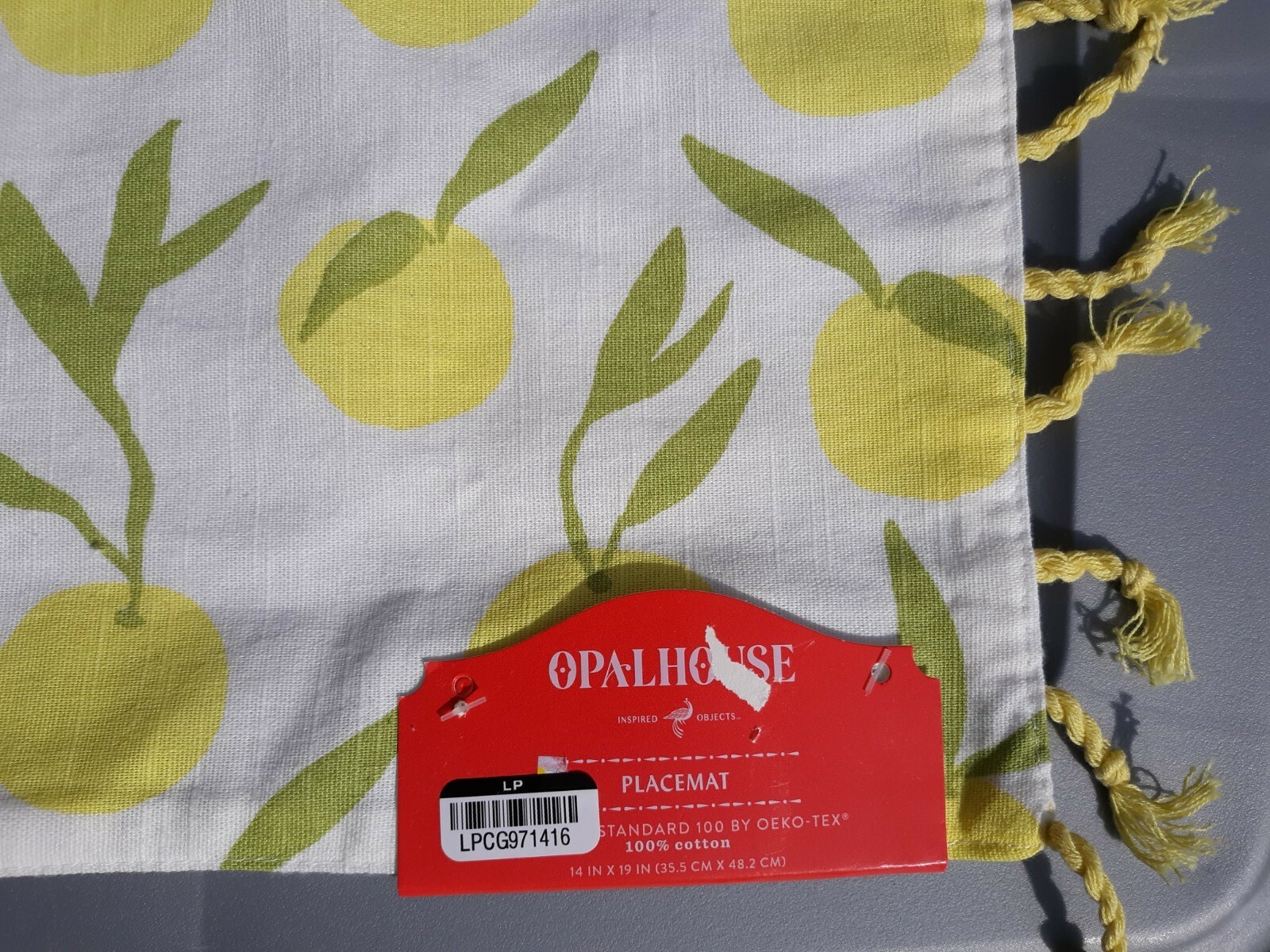 Set of 6 Opalhouse Lemon Placemats 14 X 19 Inches Target Spring Summer