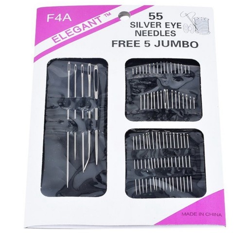 Set Of 55 Super Sharp And Strong Needles Plus 5 Big Eye Loop Neddles - 第 1/10 張圖片
