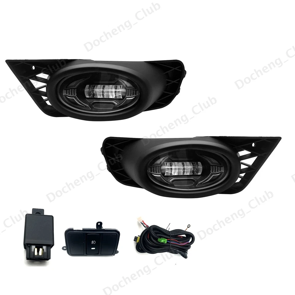 Luces antiniebla LED para Honda Civic 2009 2010 2011 sedán de 4 puertas luces de parachoques delanteras Foto 2 de 4