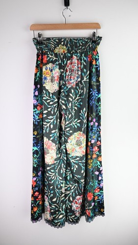 Johnny Was "Kashim Rachel" silk blend wide leg pants size S/UK8-10 - Picture 7 of 10