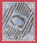GB SG142 QV 1880 2.5d BLUE PLATE 19 EC FU IN CONSTANTINOPLE C