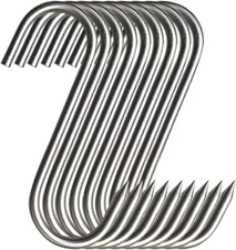 Meat Hooks Stainless Steel Butcher Hooks Meat Processing High Quality 20 PCS