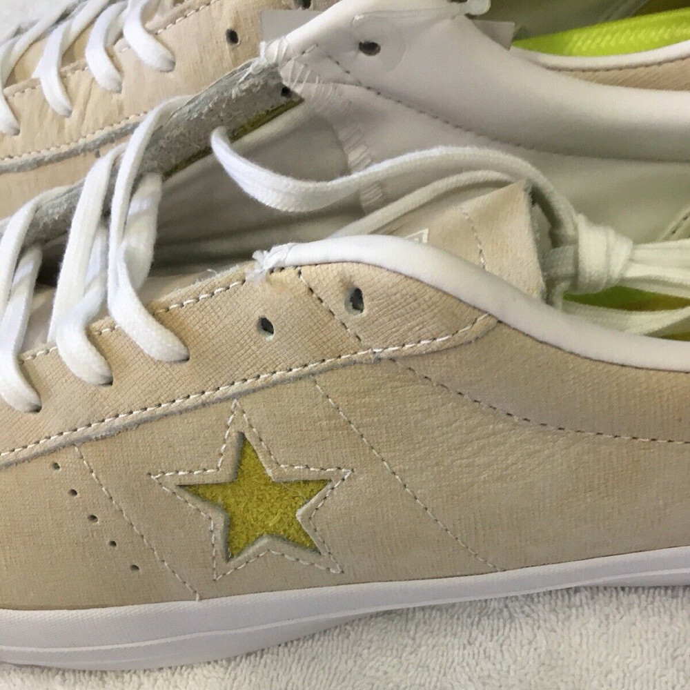 Converse One Star OX Bitter Lemon/White/White SHOE Converse One Star Ox Shoes Leather Bitter Lemon/White  main image 2
