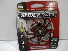 Spiderwire Stealth Braid 20 lb test 125 yards moss green NIP