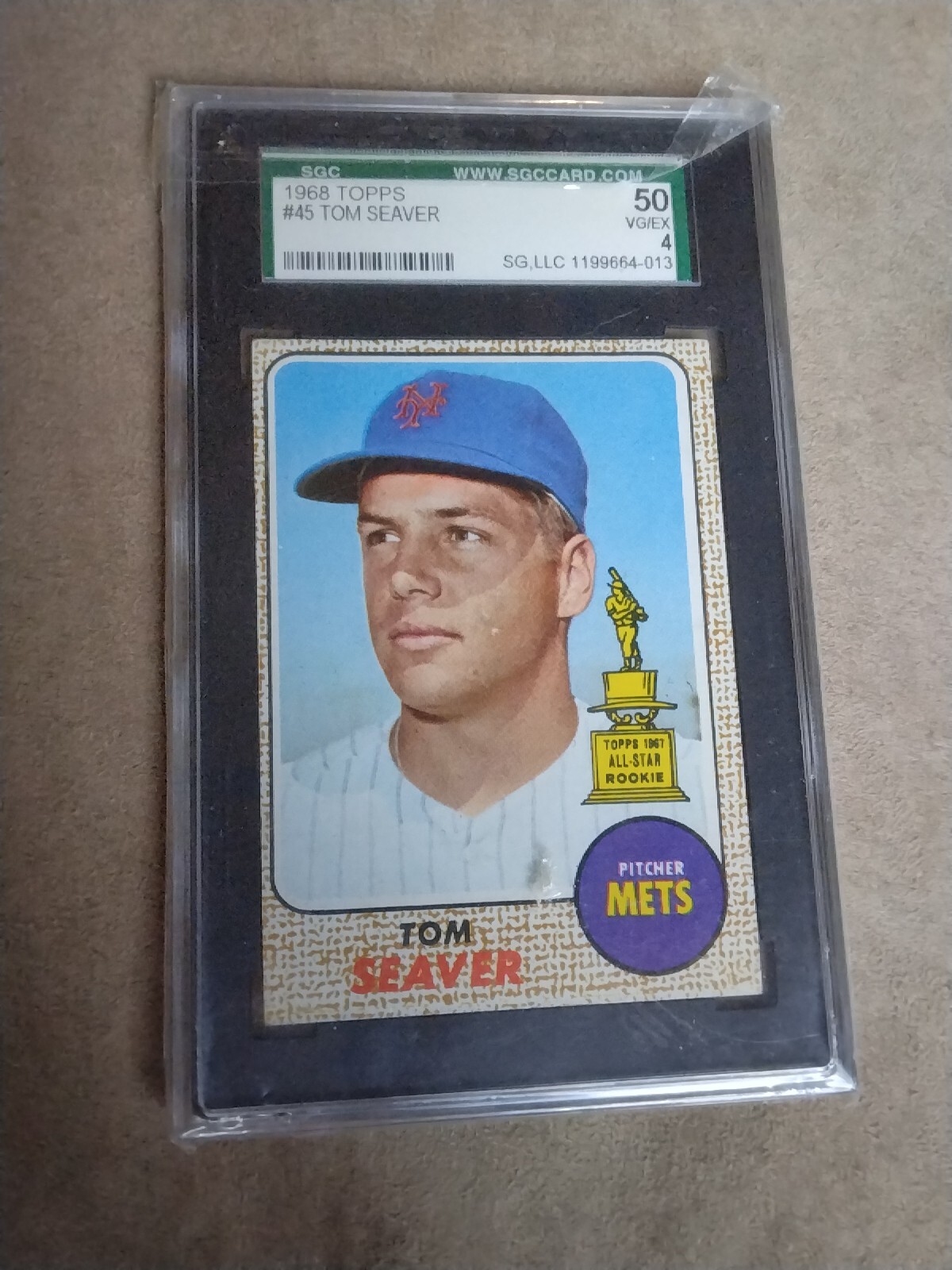 1968 Topps #45 Tom Seaver PSA SGC 4
