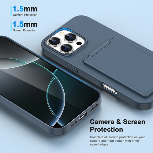 Stoßfestes Gehäuse Abdeckung Brieftasche Kartenhalter für iPhone 16 15 14 13 12 - Bild 14 von 32