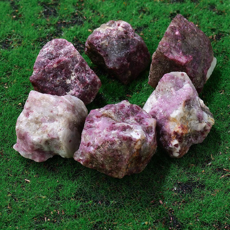 Raw Rough Plum Blossom Tourmaline Stone Chunk Healing Mineral Rocks Gifts 100g