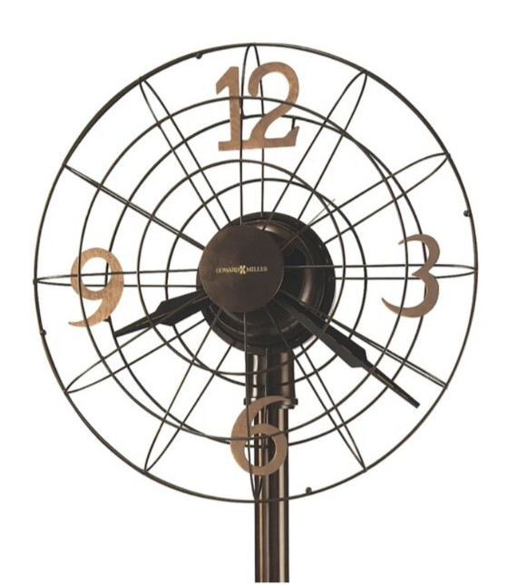 Howard Miller Phan Floor Clock 615-096 &ndash; Aged Bronze Finished Metal