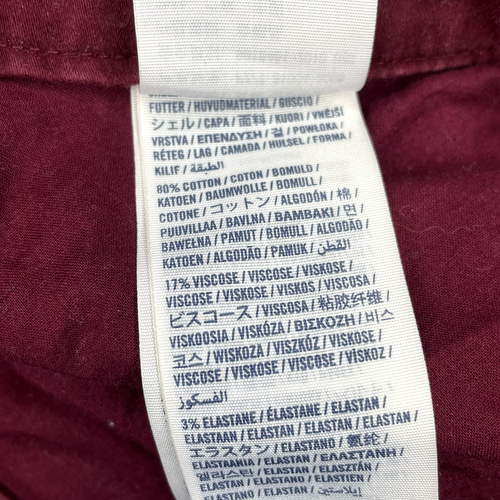 Abercrombie Size 12 Kids Girls Skirt Zip Casual School Solid Maroon - Picture 8 of 10