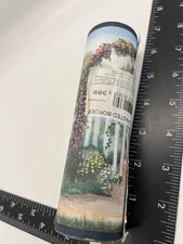 Country Garden Arbor Cottage Gazebo White Picket Fence Blue Wall paper Border