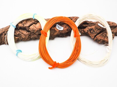 SET MIT DREI HOCHWERTIGEN ANGELSCHNÜREN #7/9 (WISSENSCHAFTLICHE ANGLER ETC.)