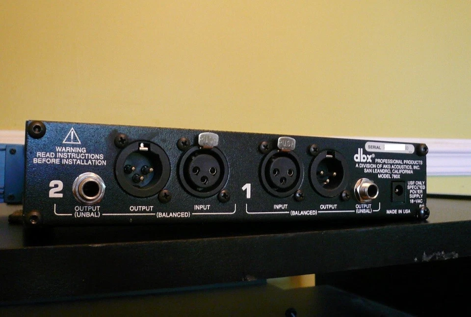 dbx 760X Microphone Preamplifier Preamp Mic Processor 48V Professional Standard - Image 2 of 2