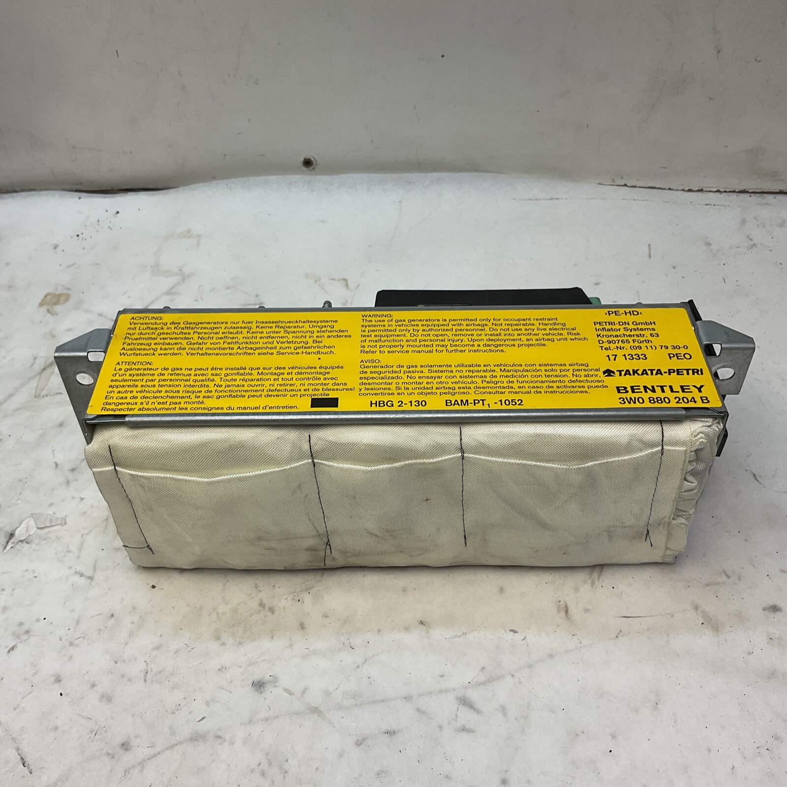 2006-2012 BENTLEY CONTINENTAL FLYING SPUR DASH DASHBOARD RIGHT  BAG OEM