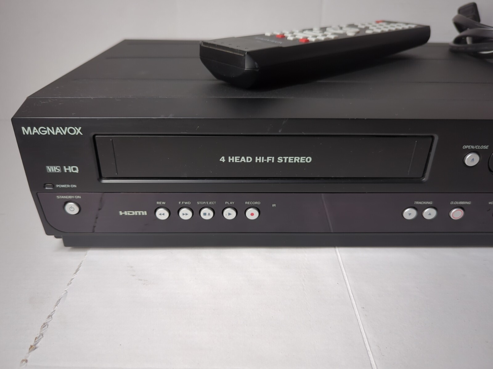 Magnavox ZV450MW8 DVD VCR Combo 4 Head VHS Recorder Tested REMOTE