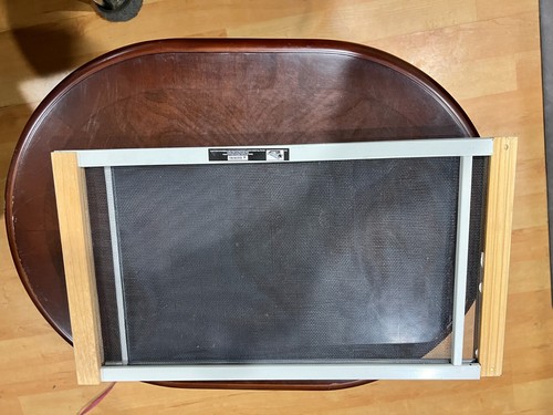 Vintage ADJUSTABLE WINDOW SCREEN Anti-Pest Bug  Mesh Net 10 1/4 X 18 1/2- 33 1/4