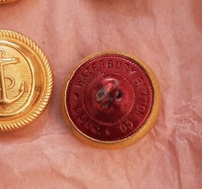 Boutons Militaires Dorés Américains - 2ème Guerre Mondiale - Cuivre - 25mm (lot) - Décoration Vintage
