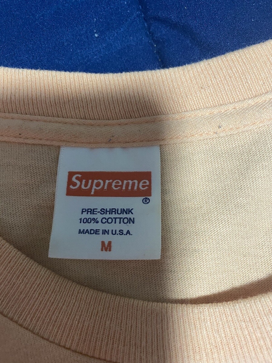 Supreme SS16 Spin Tee ピーチ Size Medium (ステッカー付き) ss16 supreme burroughs tee peach size medium | eBay