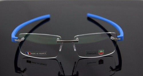 RARE Genuine TAG HEUER Reflex 3 Pure Blue Azur EyeGlasses Frame TH 3942 010 6015 - Picture 2 of 6