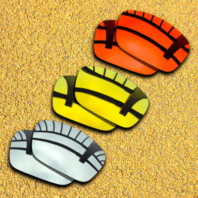 3 Pairs Lenses Replacement for-Costa Del Mar Cat Cay Polarized-Silver&Red&Gold